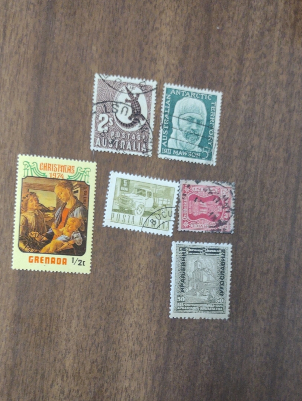 Mixed Vintage International Postage Stamp Lot - Multicolor